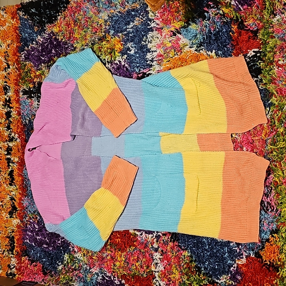 Zesica rainbow cardigan